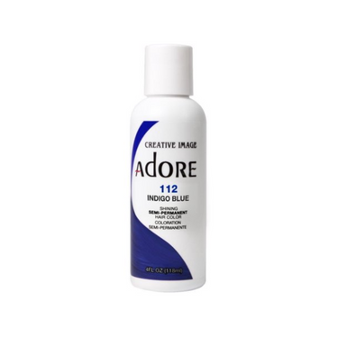 Adore Shining Semi-Permanent Hair Color – 112 Indigo Blue - 4 oz - ANNS BEAUTY SUPPLY